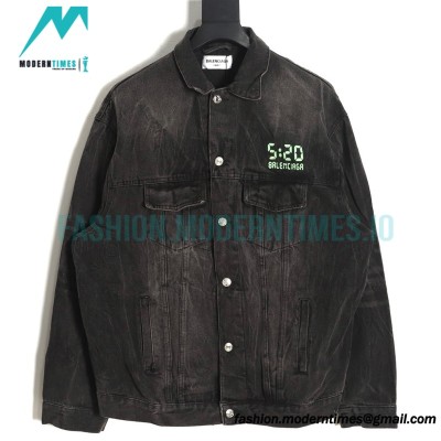 Balenciaga - 23SS 520 Capsule Glow-in-the-dark Denim Jacket