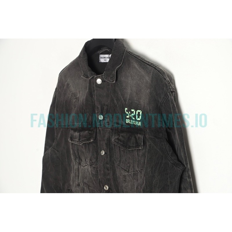 Balenciaga - 23SS 520 Capsule Glow-in-the-dark Denim Jacket
