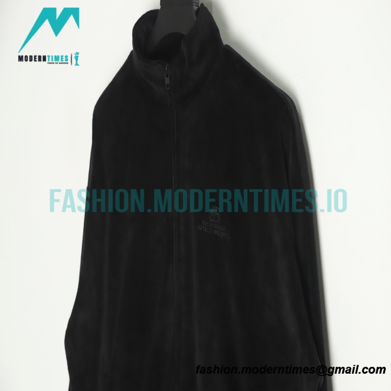 Balenciaga 22FW Velvet Zipper Jacket