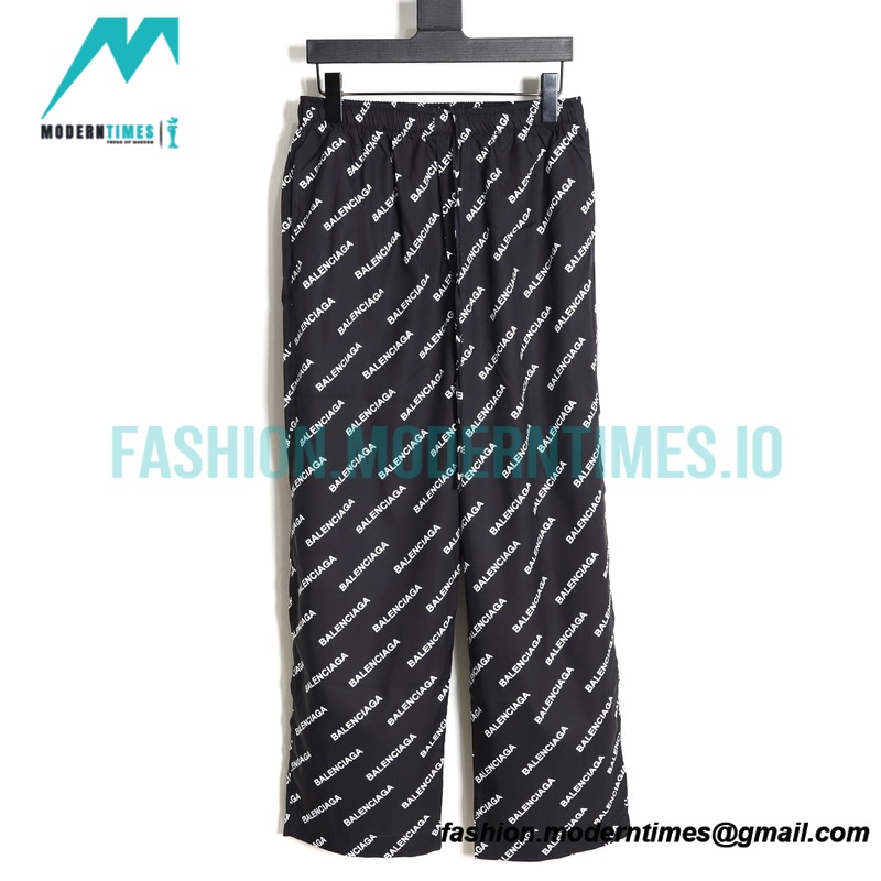 Balenciaga - Typo All Over Printed Pants