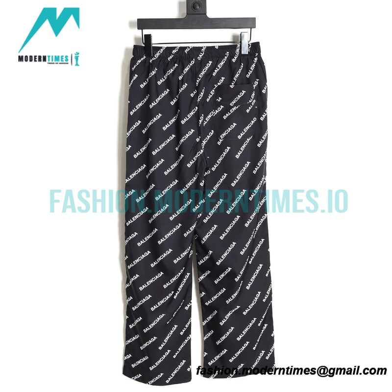 Balenciaga - Typo All Over Printed Pants