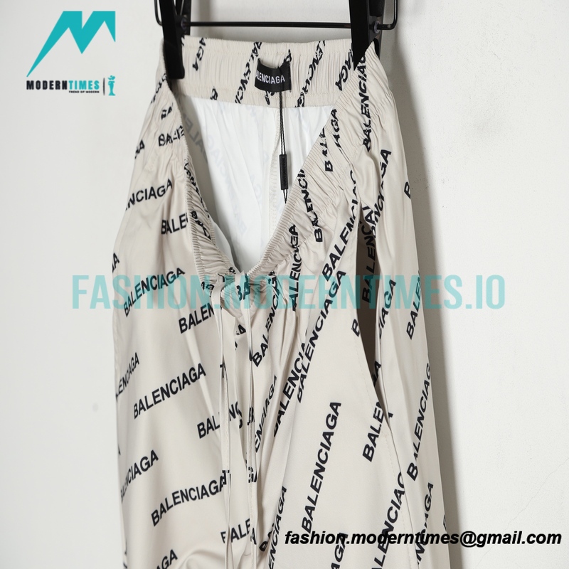 Balenciaga - Typo All Over Printed Pants
