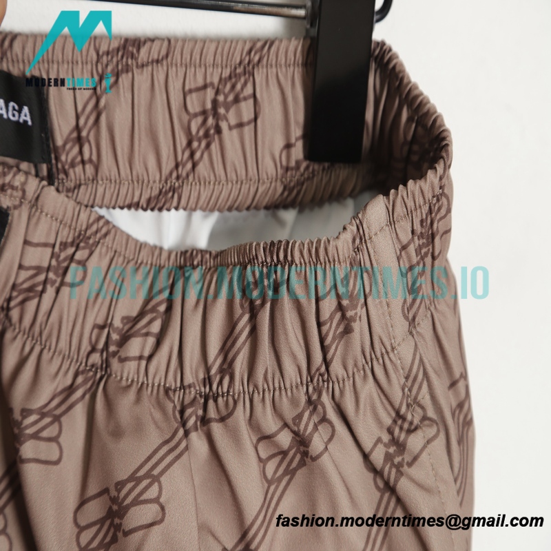 Balenciaga - 2022FW Double B Print Casual Baggy Shorts Pants