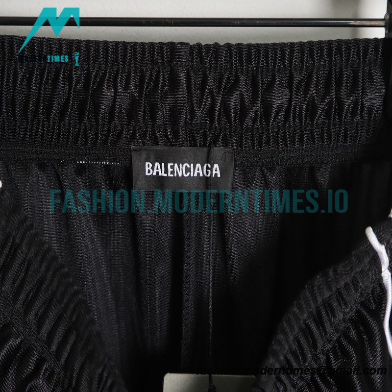 Balenciaga - 22FW Crystal Tricont Buckle Webbing Pants