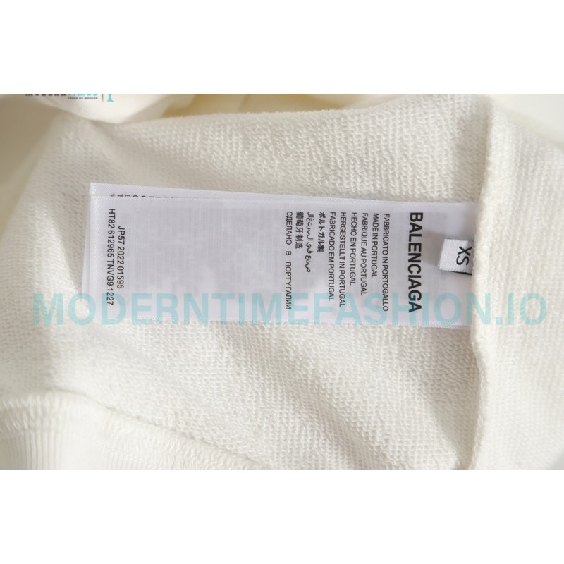 Balenciaga - Recycle Drill Letter Mottled Printed Crew-neck Sweatshirt