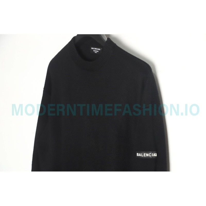 Balenciaga - 23FW Cashmere Blend Armband Crewneck Sweater