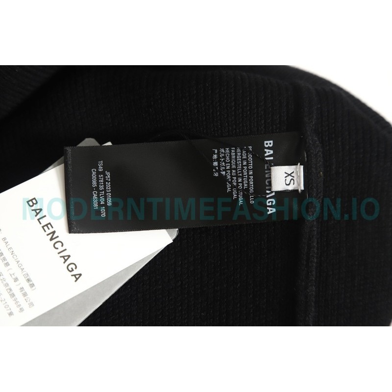 Balenciaga - 23FW Cashmere Blend Armband Crewneck Sweater