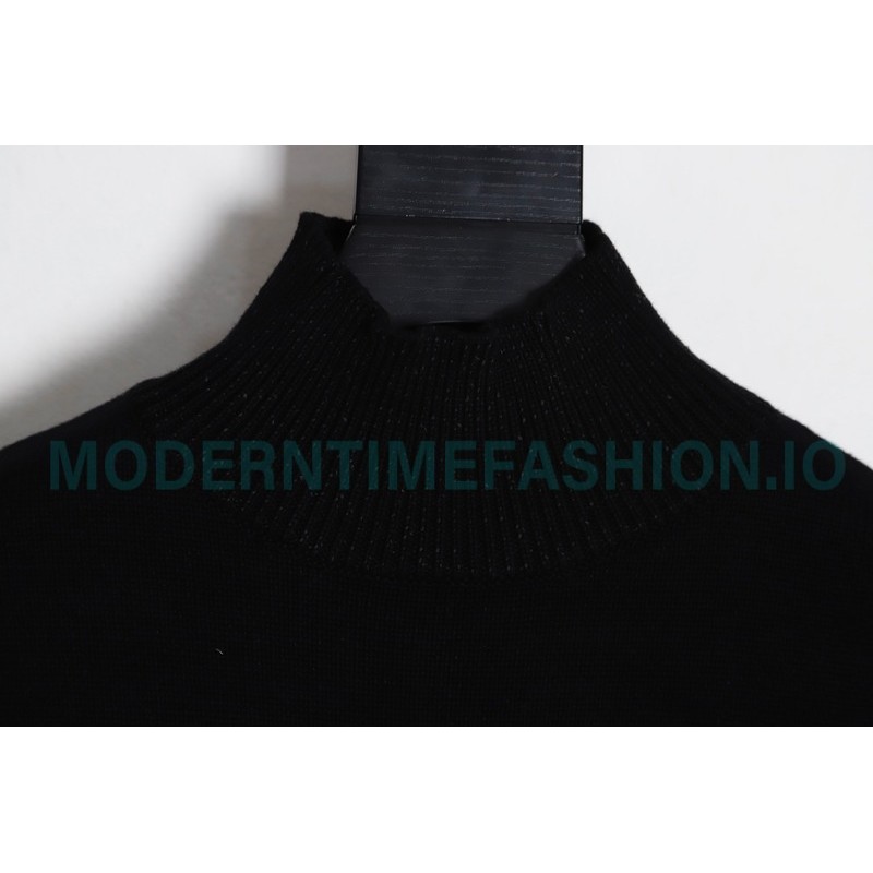 Balenciaga - 23FW Bitcoin Mud Dyed Turtleneck Sweater