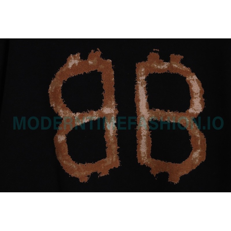 Balenciaga - 23FW Bitcoin Mud Dyed Turtleneck Sweater