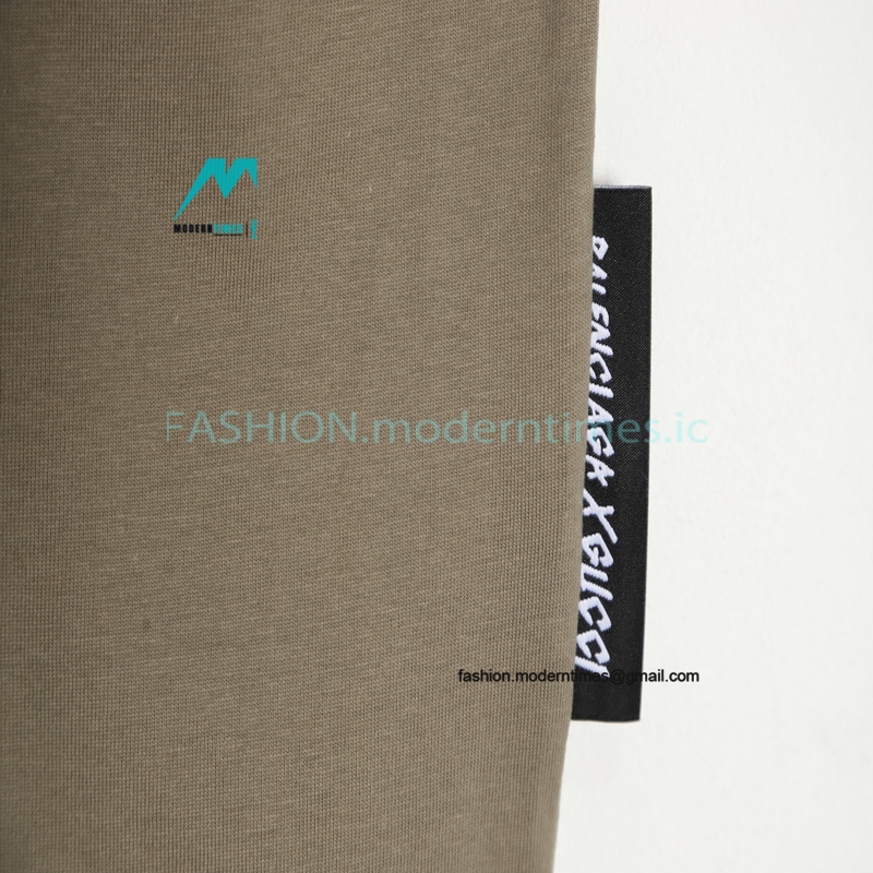Gucci - Balenciaga Embroidered Logo Short Sleeve T-shirt