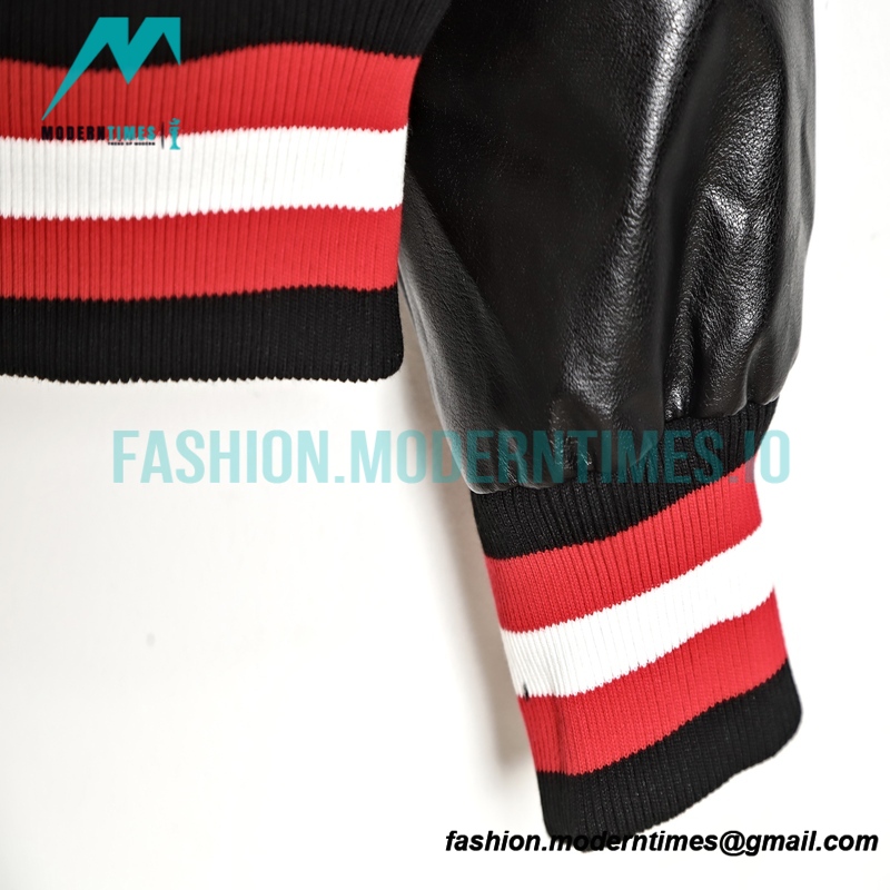 Balenciaga - Letterlock Embroidered Baseball Jacket