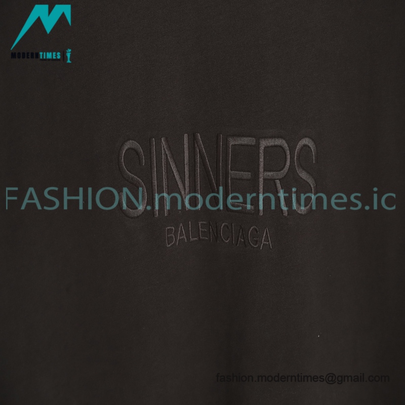 Balenciaga - Word Embroidered Short Sleeve T-shirt