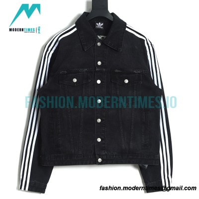 Balenciaga - Adidas 22SS Cloverleaf Co-branded Denim Jacket 