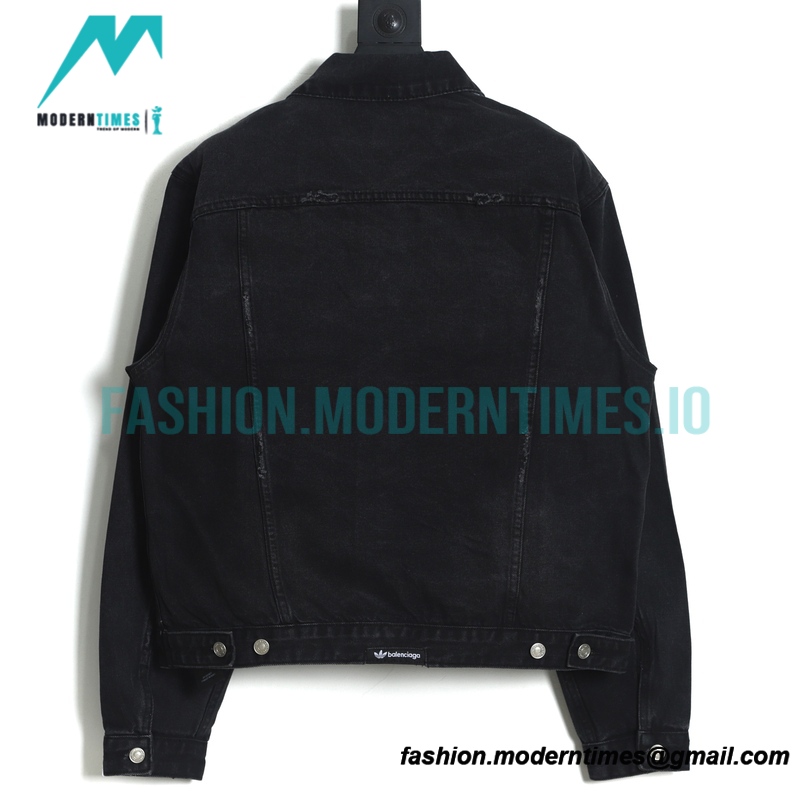 Balenciaga - Adidas 22SS Cloverleaf Co-branded Denim Jacket 