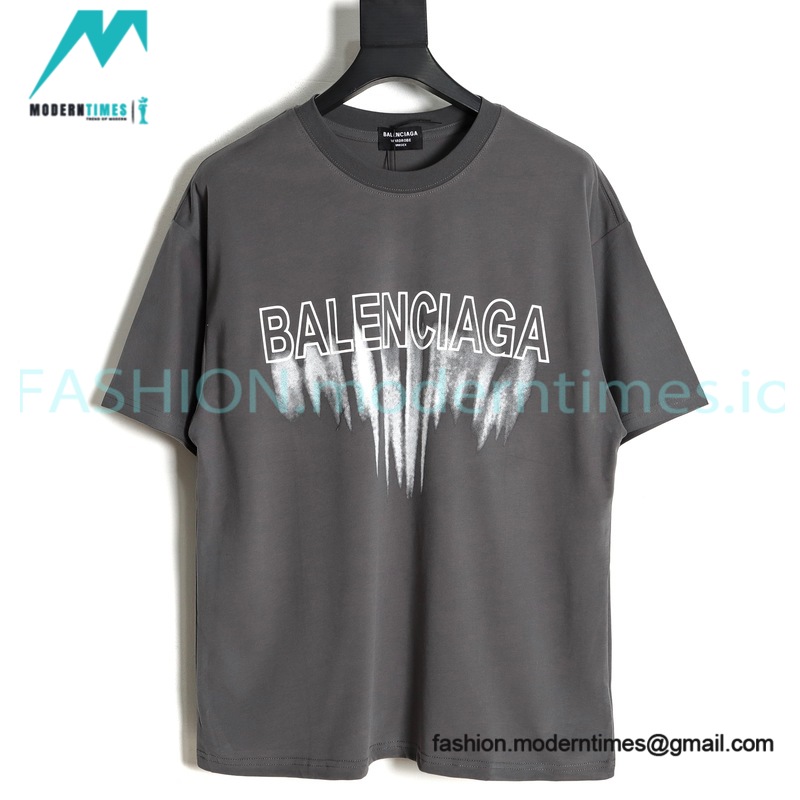 Balenciaga - Fluid Graffiti Print Short Sleeve