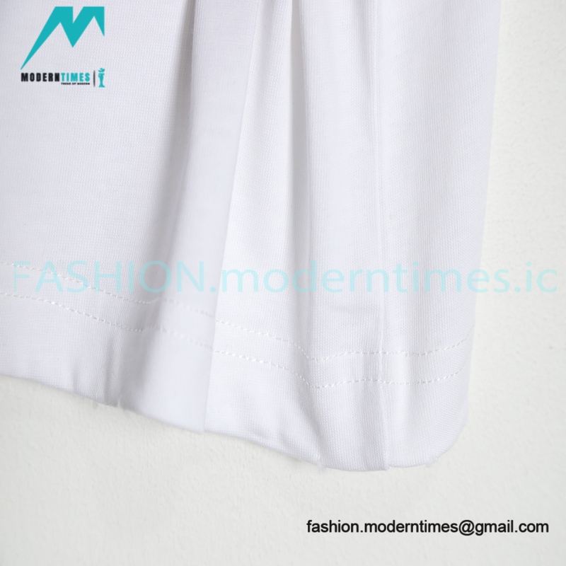 Balenciaga - 23SS Threaded Back Neck Embroidered Word Short Sleeve T-shirt