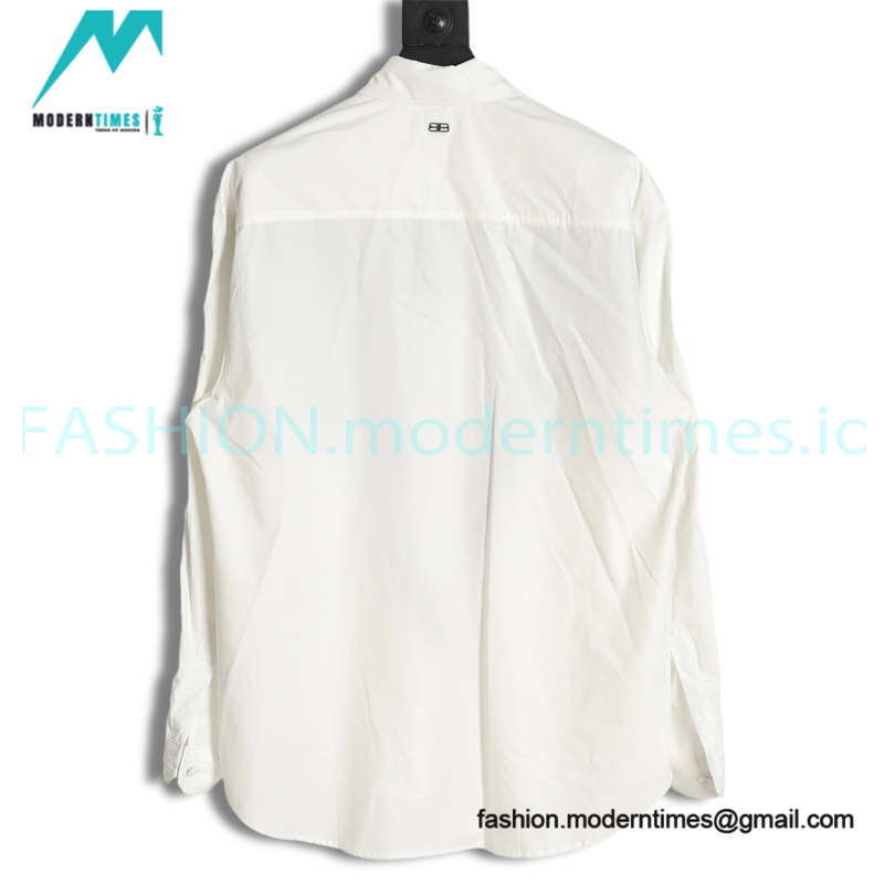 Balenciaga 23SS Spring/Summer Patchwork Long Sleeve Shirt