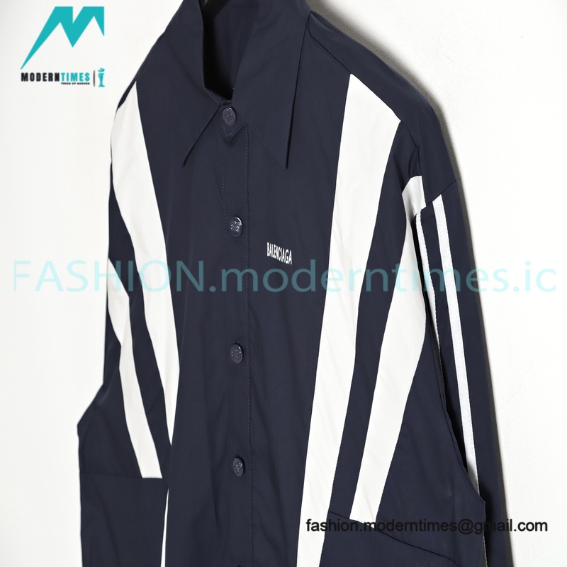 Balenciaga 23SS Spring/Summer Patchwork Long Sleeve Shirt