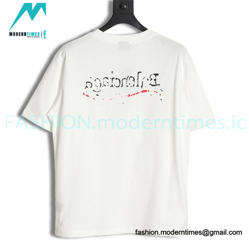 Balenciaga - New Styel Coke Print Crewneck Short Sleeves