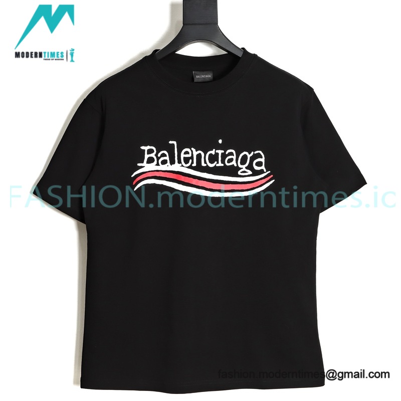 Balenciaga - New Styel Coke Print Crewneck Short Sleeves
