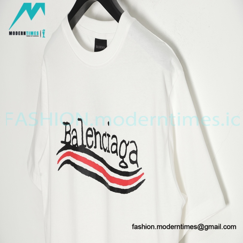 Balenciaga - New Styel Coke Print Crewneck Short Sleeves