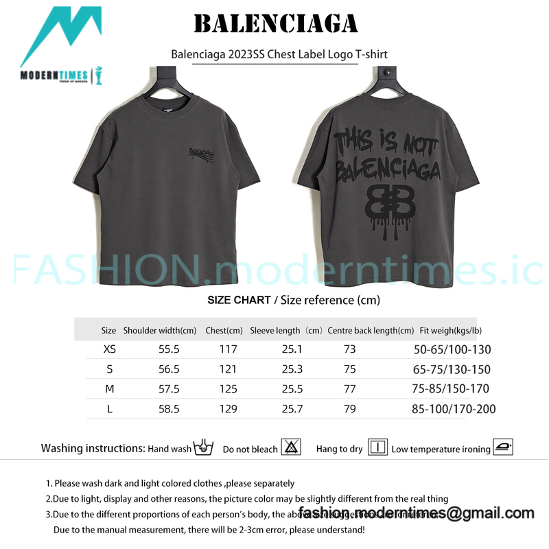 Balenciaga - 2023SS Chest Label Logo T-shirt