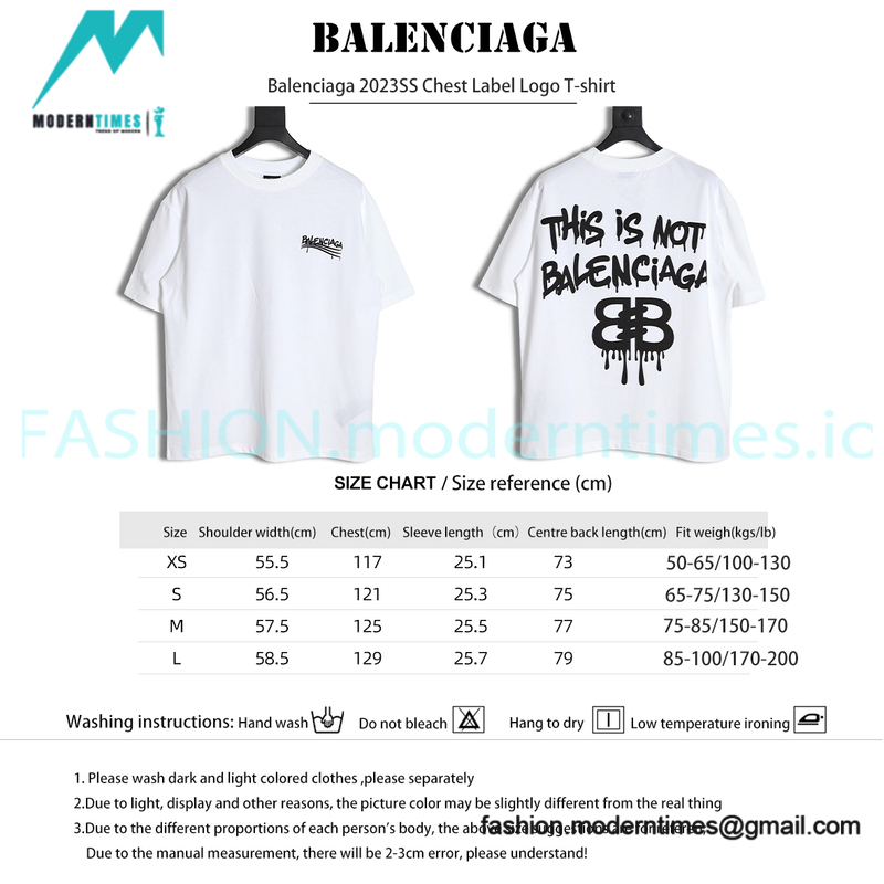 Balenciaga - 2023SS Chest Label Logo T-shirt