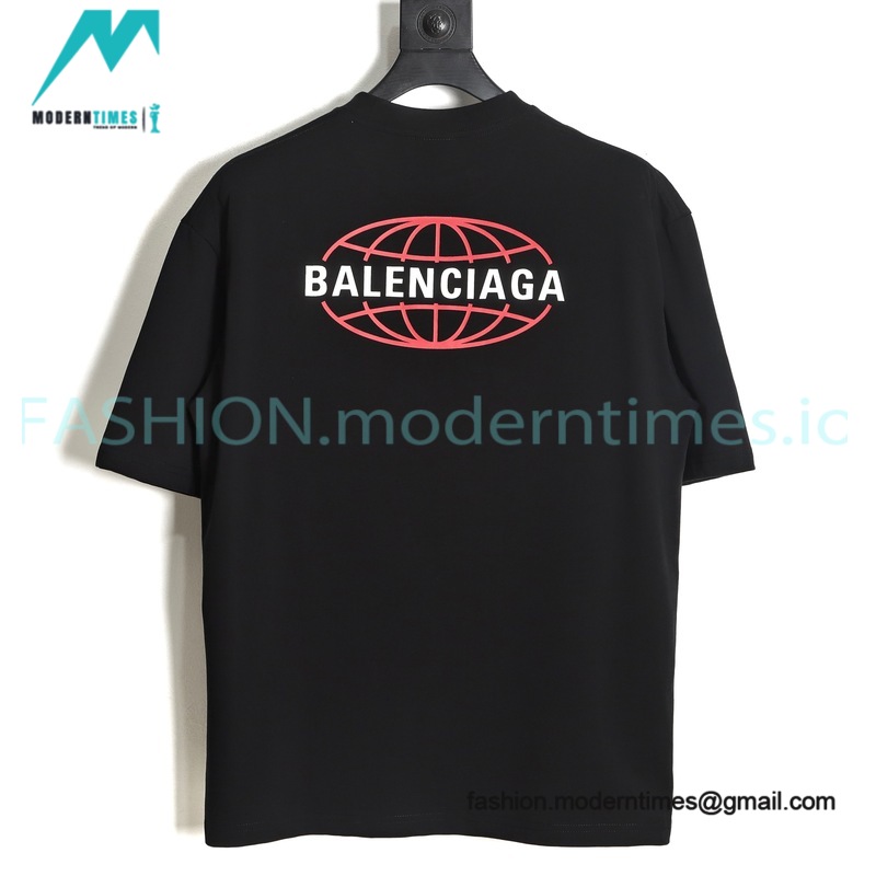 Balenciaga - Bone Letter Print Short Sleeve T-shirt