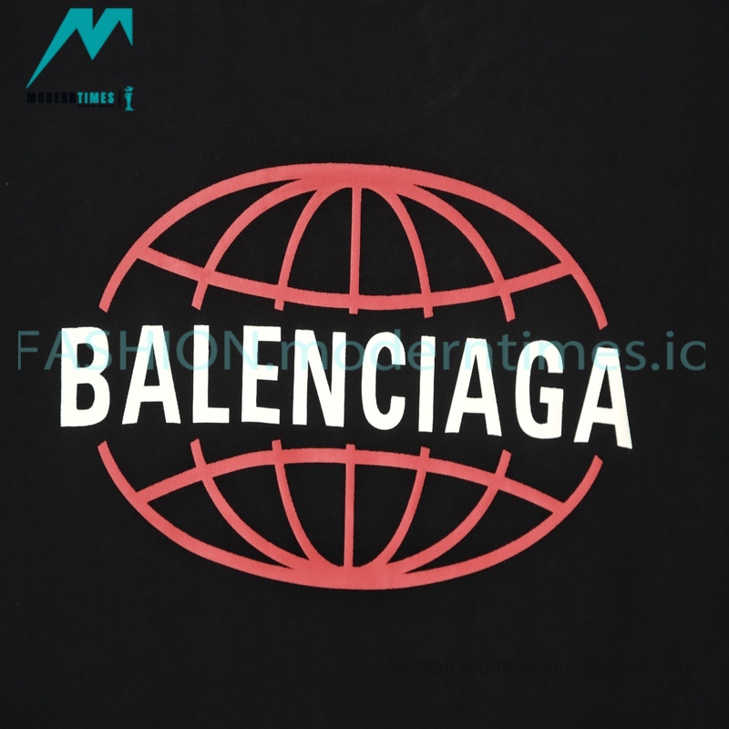 Balenciaga - Bone Letter Print Short Sleeve T-shirt