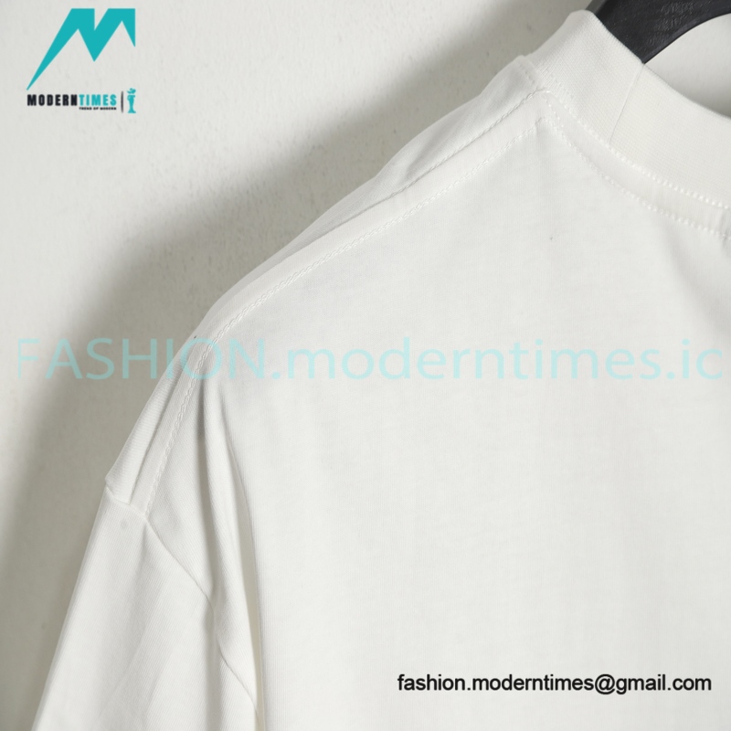Balenciaga - Blue/White /Red Letter Print T-shirt