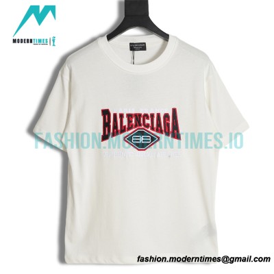 Balenciaga - Authentic Double B Embroidery Short Sleeve