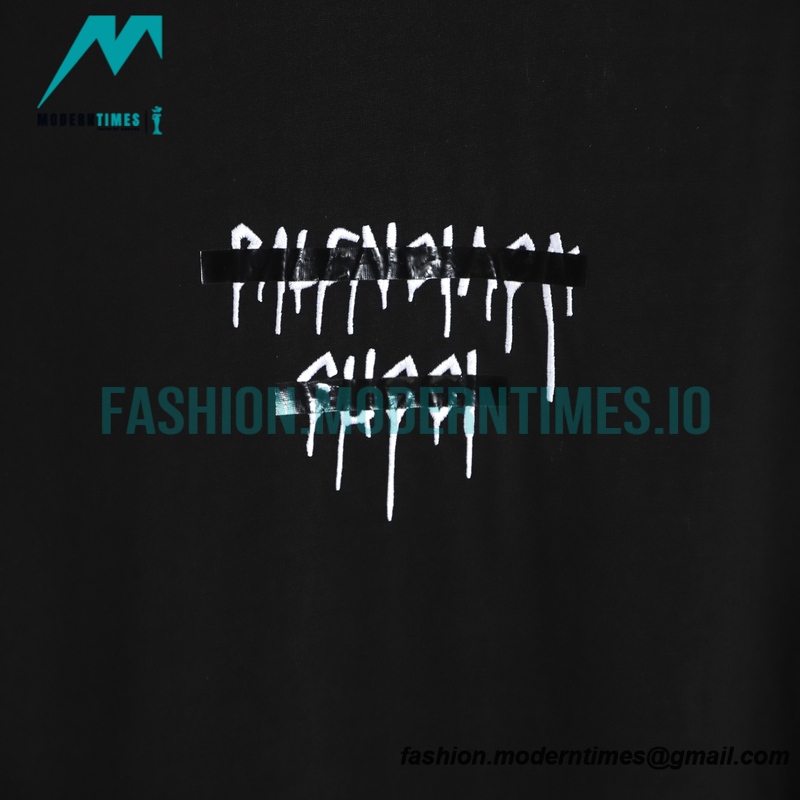 Balenciaga - Gucci Chest Melting Graffiti Short Sleeve
