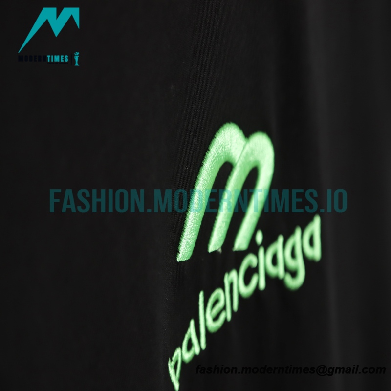 Balenciaga - M Logo Embroidered Short Sleeve