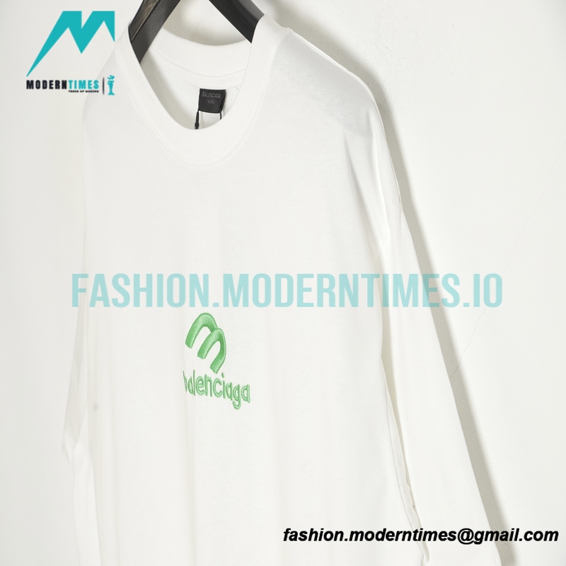 Balenciaga - M Logo Embroidered Short Sleeve