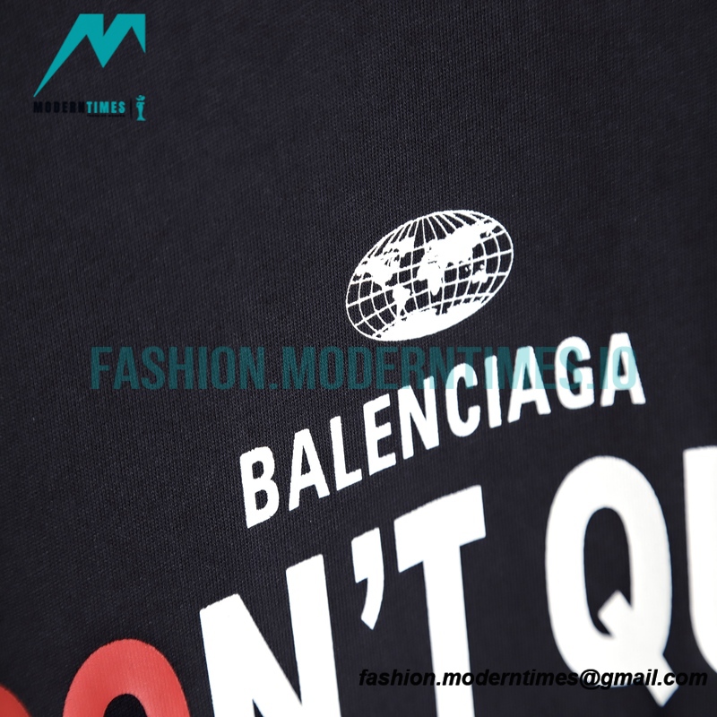 Balenciaga - Barcode Letter Print Short Sleeve T-shirt