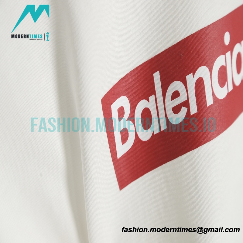 Balenciaga - Ripped Letter Print Short Sleeve T-shirt