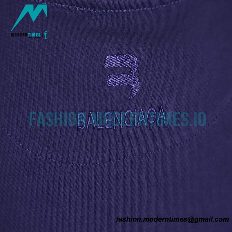 Balenciaga - Wheat Crown Embroidered Short Sleeve T-shirt