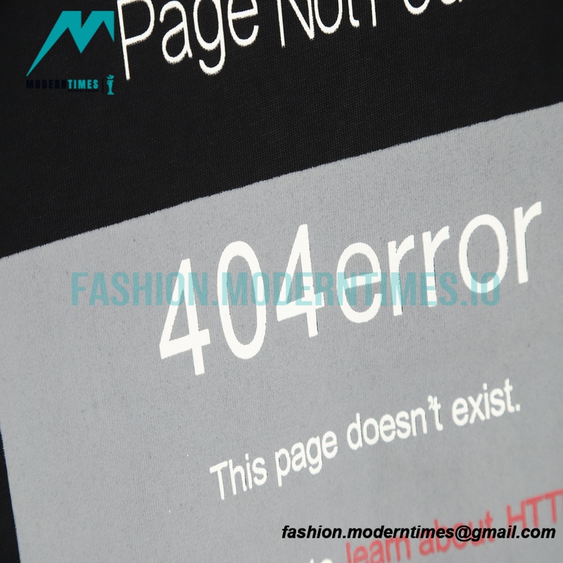Balenciaga - 404 Error Letter Print Short Sleeve T-shirt