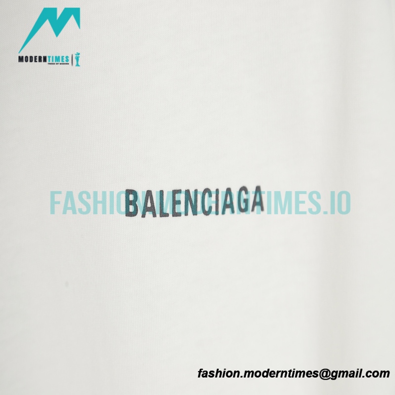 Balenciaga - 404 Error Letter Print Short Sleeve T-shirt