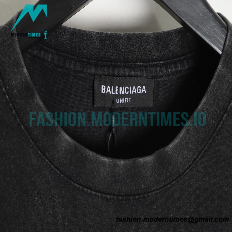 Balenciaga - 22SS Snow Ice Crack Wheat Short Sleeve T-shirt