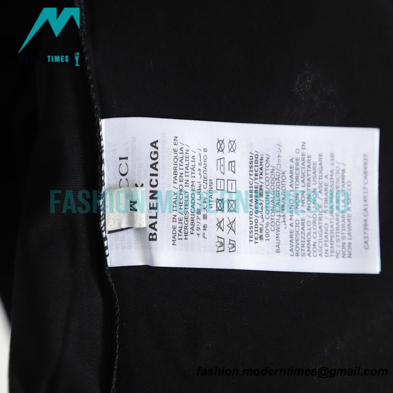 Balenciaga - Gucci Embroidered Graffiti Print Short Sleeve