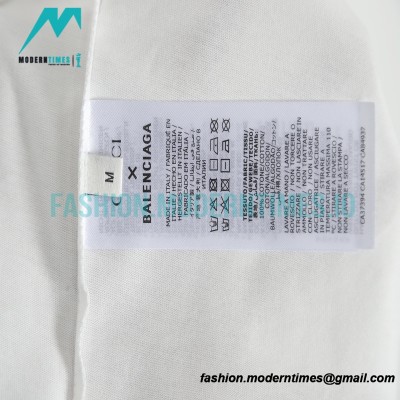 Balenciaga - Gucci Embroidered Graffiti Print Short Sleeve