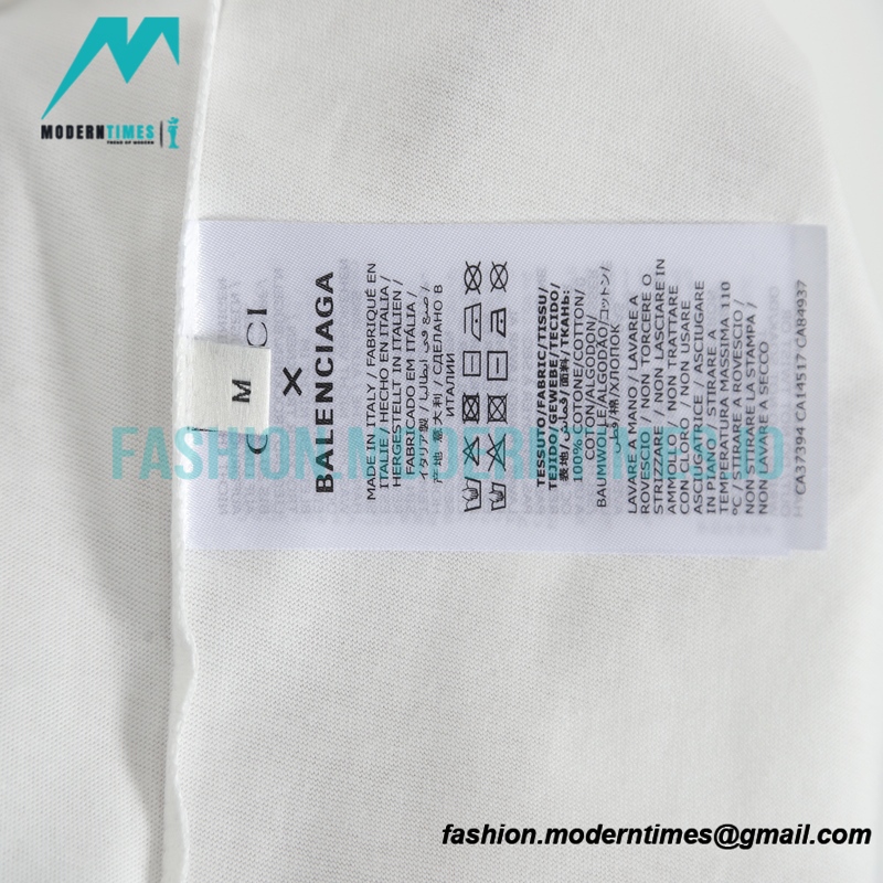 Balenciaga - Gucci Embroidered Graffiti Print Short Sleeve