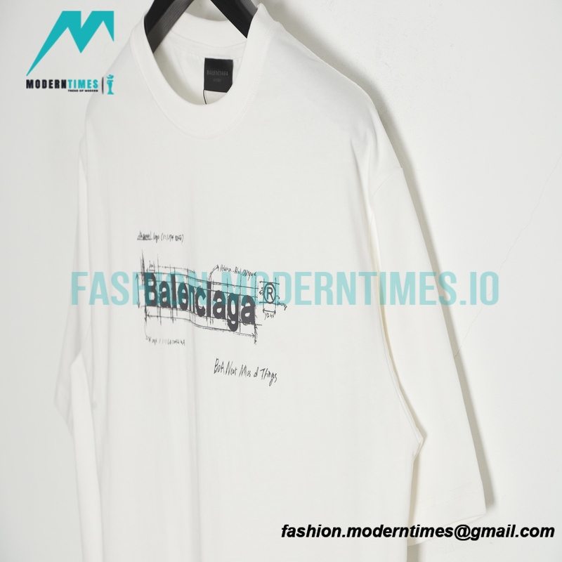 Balenciaga - Manuscript Letter Print Short Sleeve T-shirt
