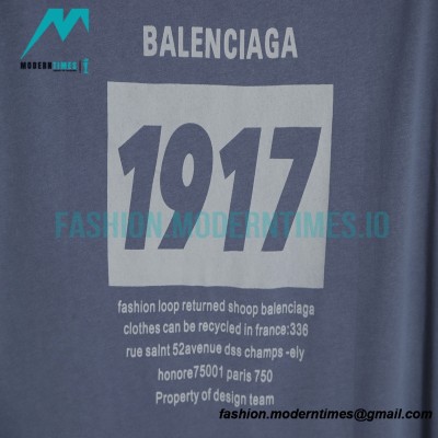 Balenciaga - 1917 Monogram Print Short Sleeve T-shirt