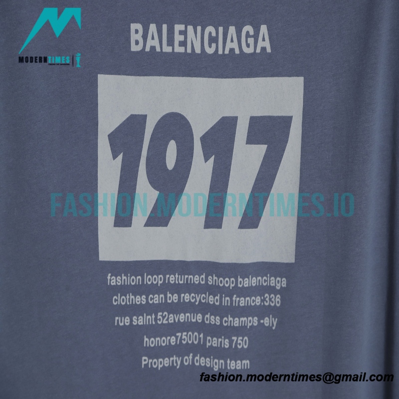 Balenciaga - 1917 Monogram Print Short Sleeve T-shirt