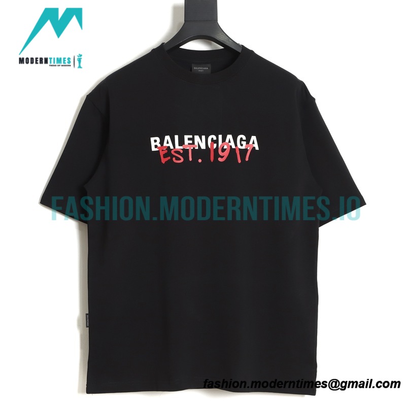 Balenciaga - 1917 Monogram Print Short Sleeve T-shirt