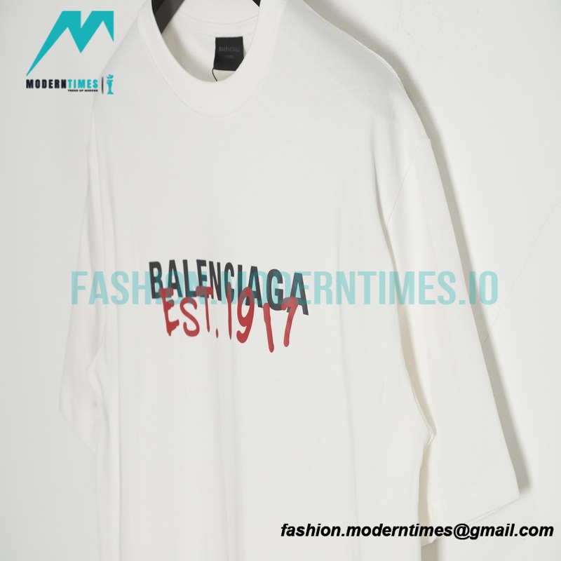Balenciaga - 1917 Monogram Print Short Sleeve T-shirt
