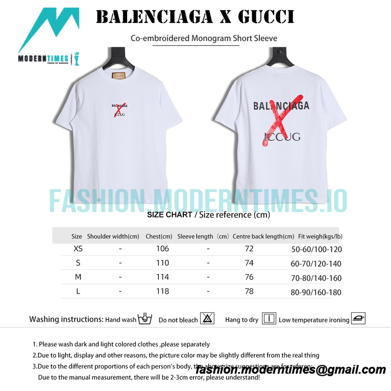 Balenciaga - Gucci - Amp Co-embroidered Monogram Short Sleeve