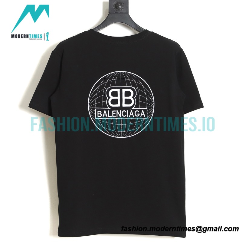 Balenciaga - 23SS Earth Embroidery Short Sleeve T-shirt